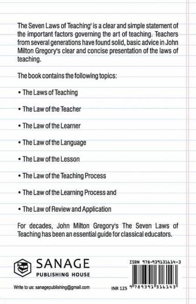 The Seven Laws of Teaching