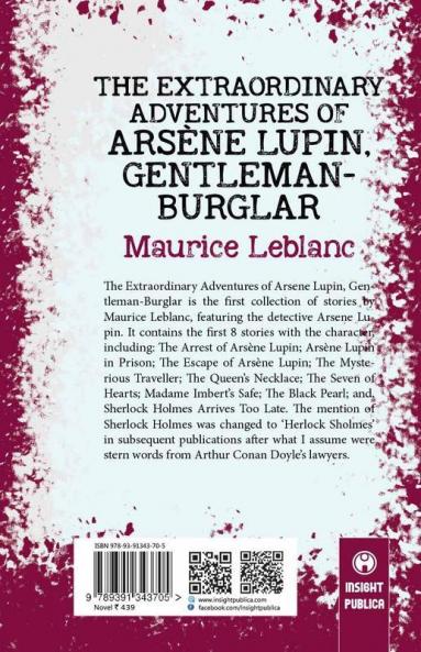 The Extraordinary Adventures of Ars¨ne Lupin Gentleman-Burglar
