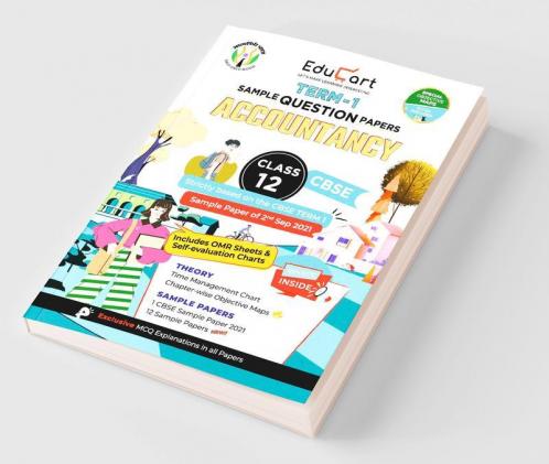 Educart CBSE Term 1 ACCOUNTS Sample Papers Class 12 MCQ Book For Dec 2021 Exam (Based on 2nd Sep CBSE Sample Paper 2021)