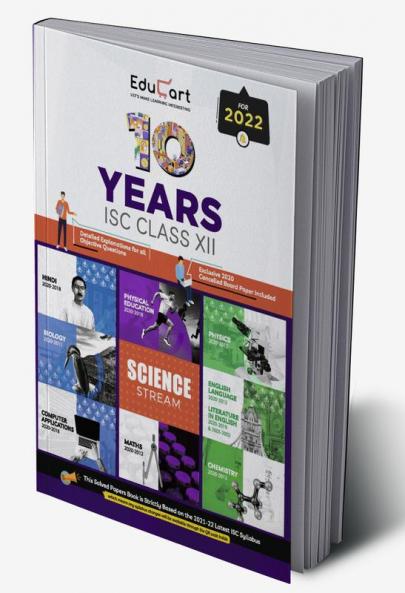 Educart 10 Years Solved Papers ISC for Class 12 For 2022