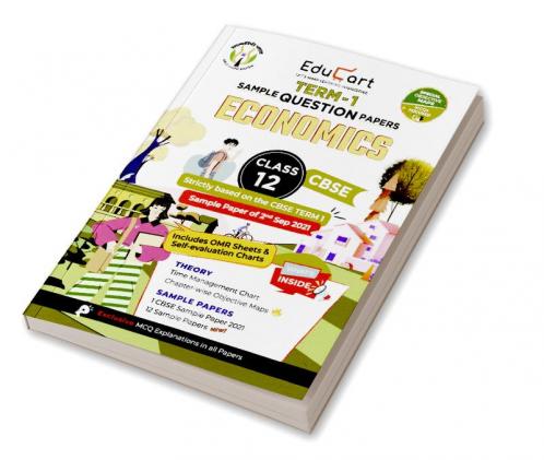 Educart CBSE Term 1 ECONOMICS Sample Papers Class 12 MCQ Book For Dec 2021 Exam (Based on 2nd Sep CBSE Sample Paper 2021)