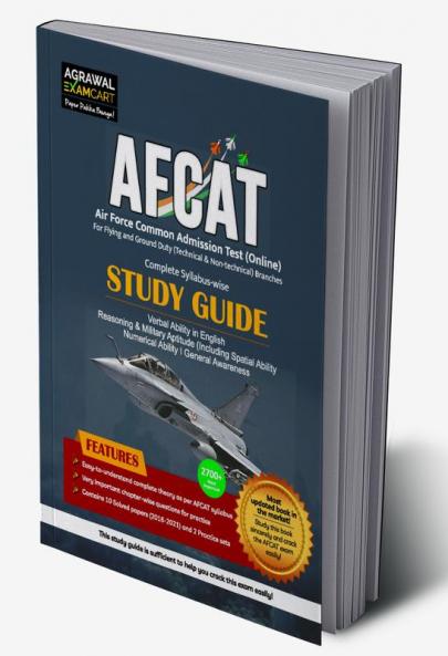 Examcart AFCAT (Air force Common Admission Test) Complete Syllabus-wise Study Guidebook