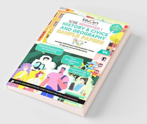Educart History & Civics and Geography ICSE Semester 1 Class 10 Sample Papers MCQ Book For 2021 (Study With Sudhir)