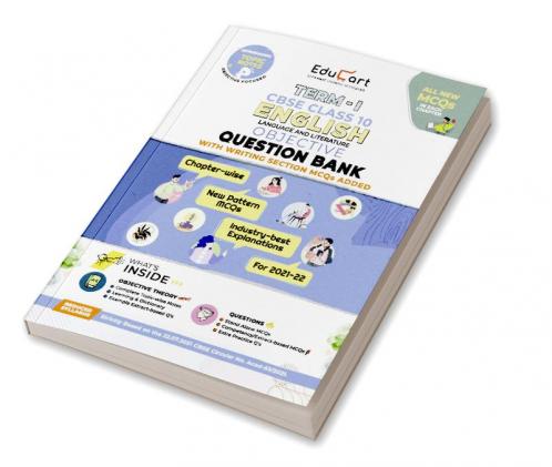 Educart TERM 1 ENGLISH MCQ Class 10 Question Bank Book 2022 (Based on New MCQs Type Introduced in 2nd Sep 2021 CBSE Sample Paper)