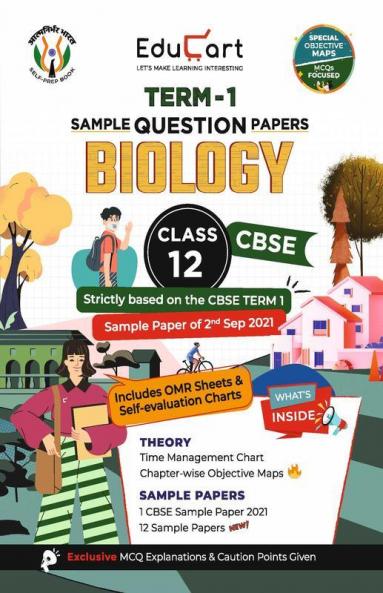 Educart CBSE Term 1 BIOLOGY Sample Papers Class 12 MCQ Book For Dec 2021 Exam (Based on 2nd Sep CBSE Sample Paper 2021)