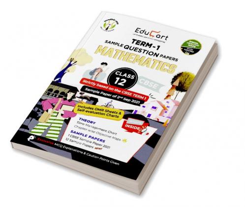 Educart CBSE Term 1 MATHEMATICS Sample Papers Class 12 MCQ Book For Dec 2021 Exam (Based on 2nd Sep CBSE Sample Paper 2021)