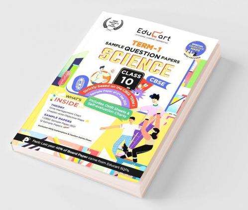 Educart CBSE Term 1 SCIENCE Sample Papers Class 10 MCQ Book For 2022 (Based on 2nd Sep CBSE Sample Paper 2021) Edubook