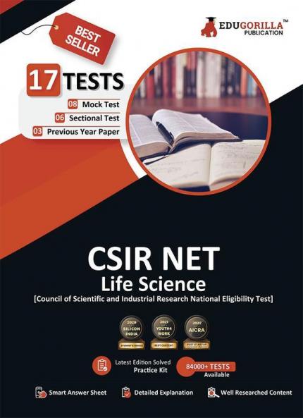 CSIR NET Life Science Exam 2023 (English Edition) - 17 Solved Practice Tests (8 Mock Tests 6 Sectional Tests and 3 Previous Year Papers) with Free Access to Online Tests