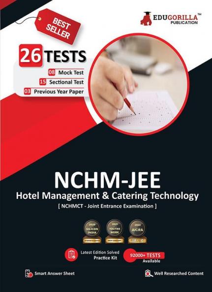 NCHMCT JEE Exam 2024 (English Edition) | National Council for Hotel Management (NCHM) - 10 Unsolved Practice Mock Tests (2000 MCQs) with Free Access to Online Tests
