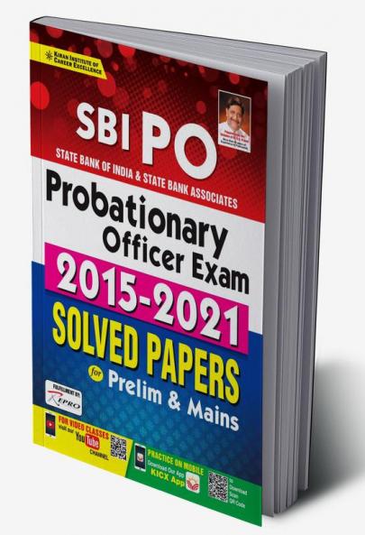 SBI PO Probationary Officer Exam 2015 to 2021 Solved Papers for Prelim and Mains