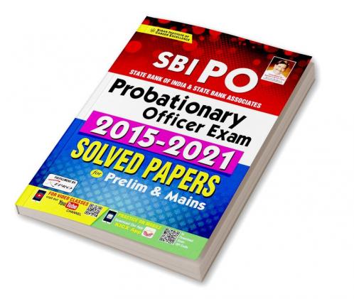 SBI PO Probationary Officer Exam 2015 to 2021 Solved Papers for Prelim and Mains