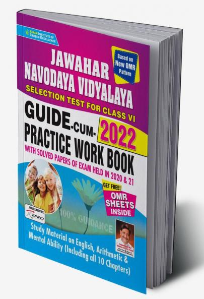 Jawahar Navodaya Vidyalaya Selection Test for Class VI Exam 2022 Guide Cum Practice Work Book