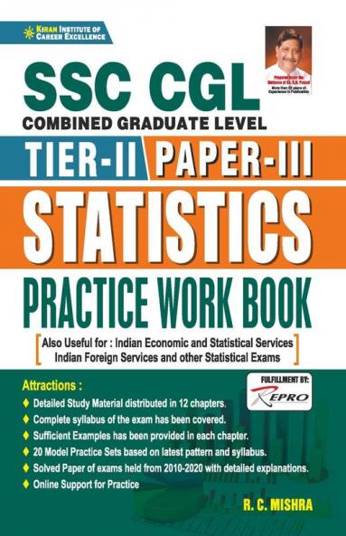 SSC CGL Tier-II Paper-3 Statistics Practice Work Book
