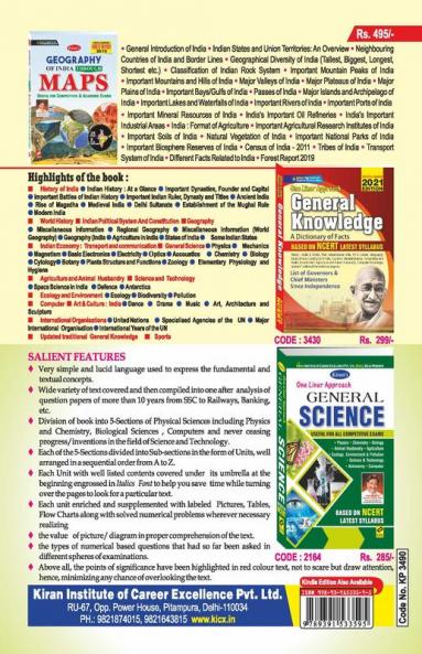 SSC CGL 2016 to 2021 General Awareness Yearwise Solved Papers With Detailed Explanations (148 SETS)