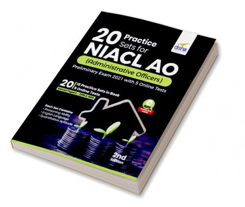 20 Practice Sets for NIACL AO (Administrative Officers) Preliminary Exam 2021 with 5 Online Tests 2nd Edition