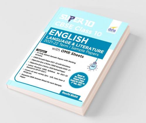 Super 10 CBSE Class 10 English Language & Literature 2021-22 Term I Sample Papers with OMR Sheets