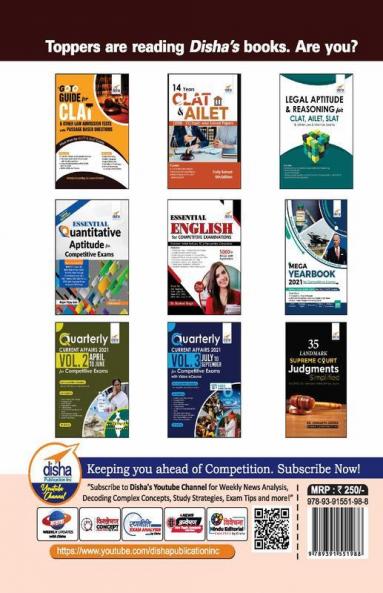 7 Years AILET Solved Papers (2021 - 2015) 2nd Edition