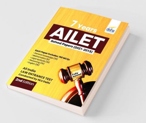 7 Years AILET Solved Papers (2021 - 2015) 2nd Edition