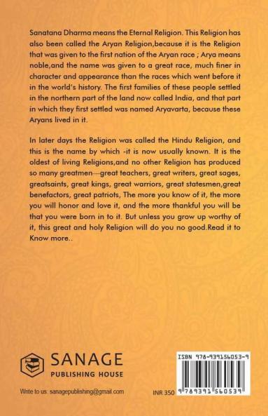Sanatana Dharma: An Elementary Text Book of Hindu Religion and Ethics