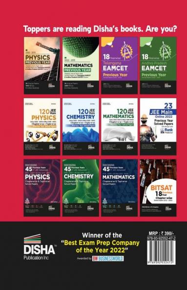 2022 - 2015 Chemistry Previous Year Chapter-wise  & Topic-wise Solved Papers for Telangana EAMCET & Andhra Pradesh EAPCET Exams | Physics Chemistry & Mathematics PYQs Question Bank | For 2023 Engineering Exams | 1440 MCQs | Online & Offline Papers