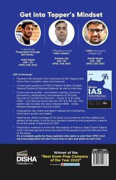 Mission IAS - Prelim & Main Exam Trends How to prepare Toppers' Interviews Strategies Tips & Detailed Syllabus 4th Edition | UPSC Civil Services CSE | State PSC | 2022 Exam Analysis | For 2023 Exams