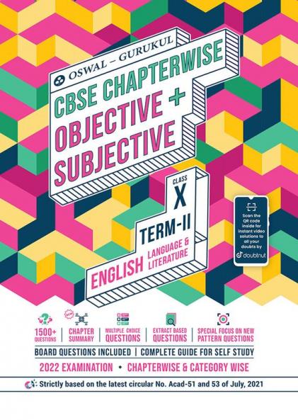 English Chapterwise Objective + Subjective for CBSE Class 10 Term 2 Exam