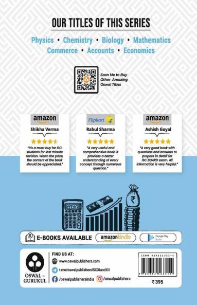 Oswal - Gurukul Commerce Most Likely Question Bank : ISC Class 12 for 2023 Exam