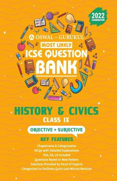 Oswal - Gurukul History & Civics Chapterwise Objective + Subjective for CBSE Class 9 Term 2 Exam
