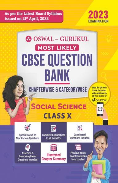 Oswal - Gurukul Social Science Most Likely Question Bank : CBSE Class 10 for 2023 Exam