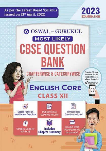 Oswal - Gurukul English Core Most Likely Question Bank : CBSE Class 12 for 2023 Exam