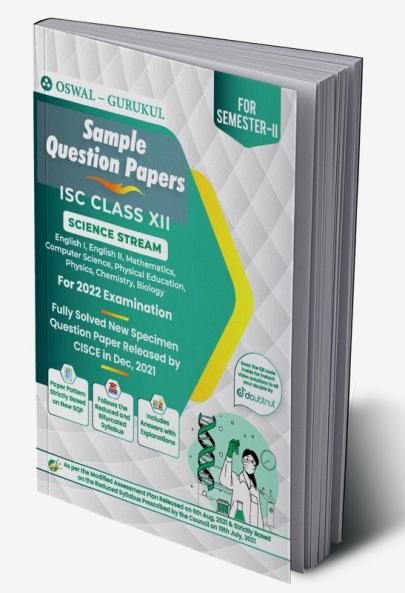 Sample Question Papers for ISC Science Stream Class 12 Semester II Exam 2022
