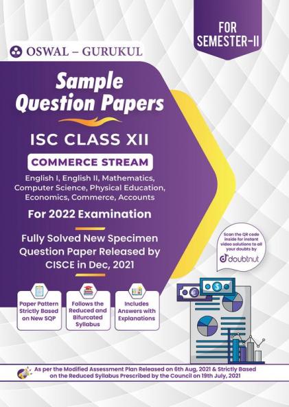Sample Question Papers for ISC Commerce Stream Class 12 Semester II Exam 2022
