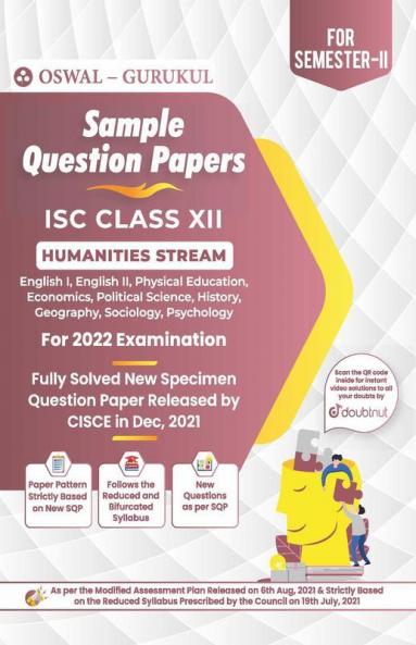 Sample Question Papers for ISC Humanities Stream Class 12 Semester II Exam 2022