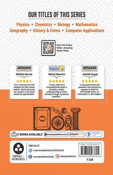 Oswal - Gurukul History & Civics Most Likely Question Bank : ICSE Class 10 For 2023 Exam