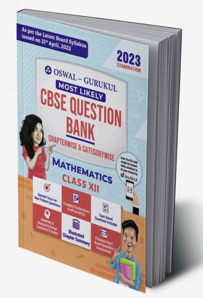 Oswal - Gurukul Mathematics Most Likely Question Bank : CBSE Class 12 for 2023 Exam