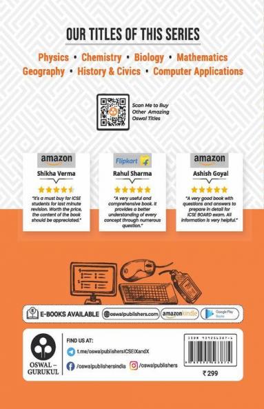 Oswal - Gurukul Computer Applications Most Likely Question Bank : ICSE Class 10 For 2023 Exam