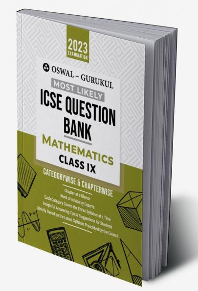 Oswal - Gurukul Mathematics Most Likely Question Bank : ICSE Class 9 For 2023 Exam