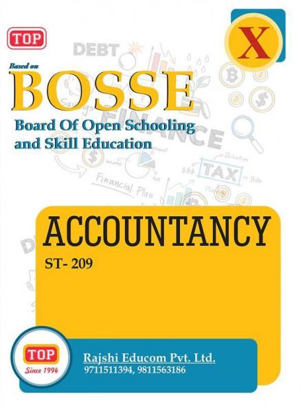 TOP-209 ACCOUNTANCY Class 10th BOSSE Guide Book English Medium
