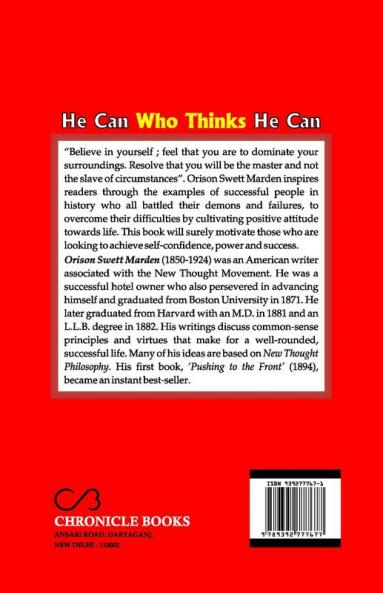 He can who thinks he can