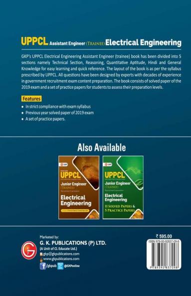 UPPCL 2021 : Assistant Engineer (Trainee) - Electrical Engineering - Guide by GKP