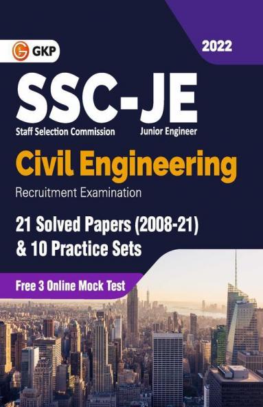 SSC 2022 : Junior Engineers Paper I - Civil Engineering - 21 Solved Papers & 10 Practice Sets