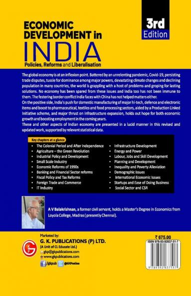 Economic Development in India (Policies Reforms and Liberalisation) 3ed by GKP/Access