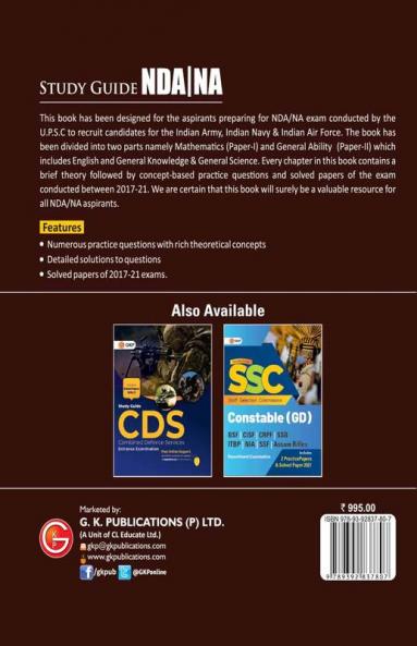 NDA/NA (National Defence Academy/Naval Academy) 2022 : Guide by GKP