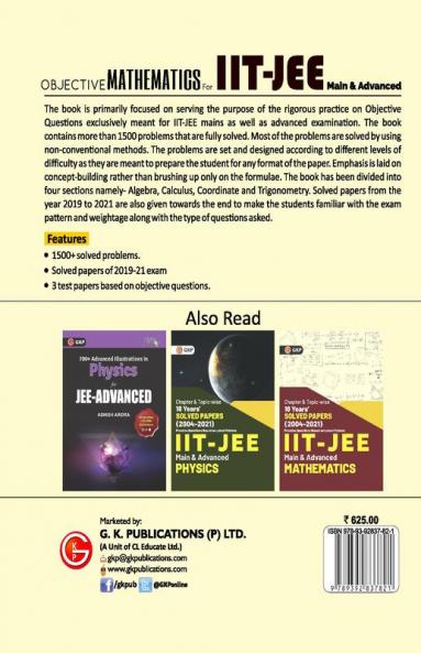 IIT JEE 2022 : Main & Advanced - Objective Mathematics by GKP