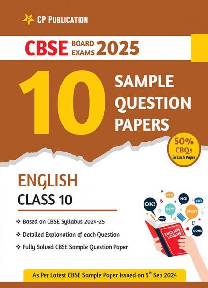 CBSE 10 Sample Question Papers Class 10 English for 2024 Board Exam