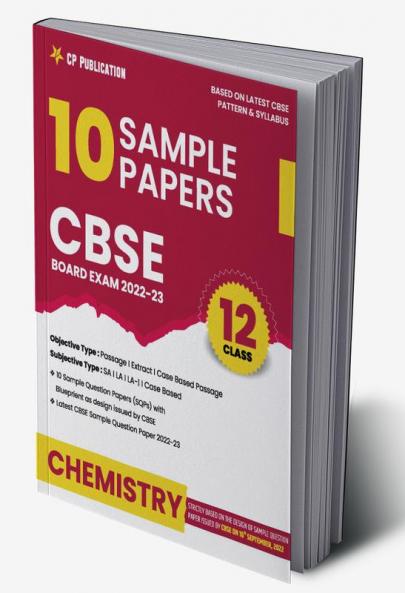 CBSE 10 Sample Question Papers Class 12 Chemistry for 2024 Board Exam