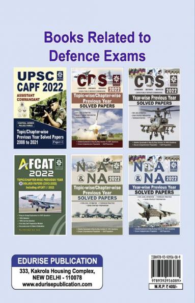 AFCAT 2022 20 Year wise Previous Year Solved papers (AFCAT -I/2012 to AFCAT - I/2022) Including AFCAT -I/2022