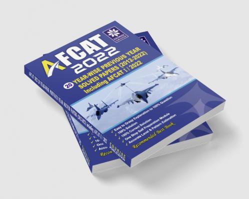 AFCAT 2022 20 Year wise Previous Year Solved papers (AFCAT -I/2012 to AFCAT - I/2022) Including AFCAT -I/2022