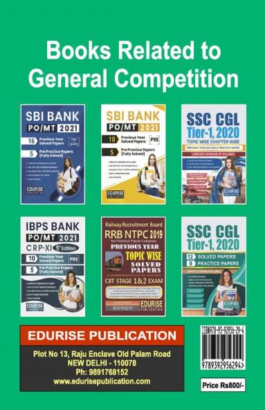SSC CGL Tier 1 2022 33 Fully Solved Year wise Previous Year Papers 2013 - 2022 6 Practice Papers (Solved) General Intelligence & Reasoning Quantitative Aptitude English GA - Revised & Updated Edition
