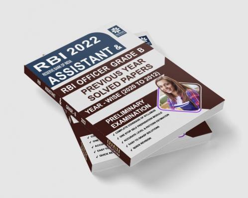 RBI Assistant & RBI Officer Grade B 2022 Preliminary Exam Previous Year Solved Papers (2020 to 2012)